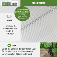 TRUTZHOLM 2x Auffahrrampe extralang 307 cm klappbar Traglast 900 kg Alu geriffelte Motorradrampe