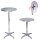 2x Stehtisch 2in1 Alu höhenverstellbar 70/115cm Ø60cm Bistrotisch Bartisch