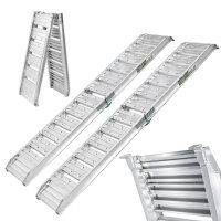 TRUTZHOLM 2x Auffahrrampe klappbar Alu 180 cm Traglast...