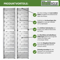 TRUTZHOLM 2x Auffahrrampe klappbar 180 cm Traglast 400 kg Alu grau geriffelt/ gelocht Verladerampe