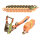 10x Profi Ratschen Spanngurt Spanngurte Zurrgurt 2-tlg 5m 1,5to 1500kg TÜV/GS ORANGE