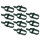 10 x Drahtspanner grün 100mm Zaunspanner Maschendrahtspanner