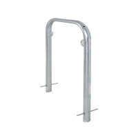 2 x Fahrradanlehnbügel 114 x 78 cm Stahl feuerverzinkt Ø 49mm Einbetonieren Fahrradständer Parker Typ U