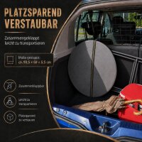 Balkontisch Bistrotisch Klapptisch Gartentisch grau Holzoptik 60 cm Ø  klappbar