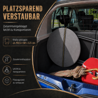 Balkontisch Bistrotisch Klapptisch Gartentisch grau Holzoptik 60 cm Ø  klappbar
