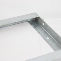 5 x Fahrradanlehnbügel  90 x 84 cm Stahl feuerverzinkt Ø 49 mm grau freistehend Fahrradständer Parker Typ U