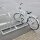 5 x Fahrradanlehnbügel  90 x 84 cm Stahl feuerverzinkt Ø 49 mm grau freistehend Fahrradständer Parker Typ U