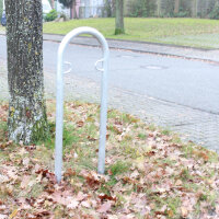5 x Fahrradanlehnbügel  111,5 x 40 cm Stahl feuerverzinkt Ø 49 mm Einbetonieren Fahrradständer Parker Typ U