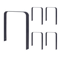 5 x Fahrradanlehnbügel 115 x 76 cm Flachstahl 12 mm...
