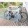 2 x Fahrradanlehnbügel 78 x 115 cm Stahl feuerverzinkt Ø 60 mm grau Einbetonieren Fahrradständer Parker Typ H
