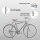 5 x Fahrradanlehnbügel 114 x 78 cm Stahl feuerverzinkt Ø 49mm Einbetonieren Fahrradständer Parker Typ U
