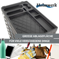 Werkstattwagen ROCKX unbestückt 8 Schubladen Vollauszug Softclose abschließbar Seitentür und Ablage