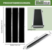 DREIBREIT by TRUTZHOLM Auffahrrampe 215 cm 2-fach klappbar 1020 kg Alu beschichtet Verladerampe