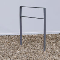 Fahrradanlehnbügel 114 x 77 cm Flachstahl 13 mm Anthrazit Einbetonieren Fahrradständer Parker Typ H