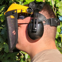Gesichtsschutz für Freischneider Augenschutz Gehörschutz Visier Gartenarbeiten
