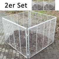 2x TRUTZHOLM Komposter 100x100x80 cm Metallkomposter aus...