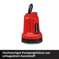 Einhell Akku-Klarwasserpumpe GE-SP 18 Li - Solo  Power X-Change