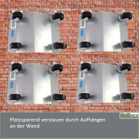 Rangierhilfe für PKW 4 Stück jeweils 680 kg Rangierroller V Form Schwenkgriff 360° drehbar
