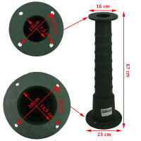Schwengelpumpe + Pumpenständer Klassisches Design Gusseisen Handpumpe Gartenpumpe Ständer