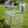 Holmwerk Komposter Metallkomposter 80x80 x70 cm mit Deckel 2tlg. Streckmetall Gartenkomposter