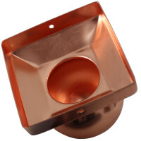 10x Pfostenkappe Kupfer 121 mm Kugel Abdeckkappe für Pfosten 12 x 12 cm