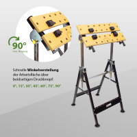2er Set 100 kg Werkbank Klappbar höhenverstellbar Werktisch Spanntisch Arbeitstisch