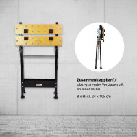 2er Set 100 kg Werkbank Klappbar höhenverstellbar Werktisch Spanntisch Arbeitstisch