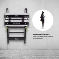 2 x Werkbank Premium Alu klappbar höhenverstellbar 7 Stufen Werktisch Schnellspanner, bis 90° neigbar
