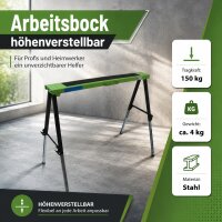 4x Arbeitsböcke klappbar höhenverstellbar bis 91 cm Unterstellböcke Stützböcke Klappböcke