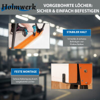 2x Arbeitsbock, Gerüstbock, Klappbock, bis 500 kg, Klappbarer Metallbock mit Griff