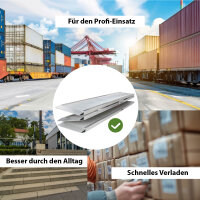 DREIBREIT by TRUTZHOLM Alu Auffahrrampe 222 cm 2-fach klappbar Tragkraft 1650 kg geriffelt massiv