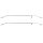 Anhänger Flachplane Blau mit Gummigurt 2575x1345x100mm Gewebeplane incl. 2 Alu-Bügel