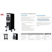 Güde Ölradiator OR 2500-11 DT Radiator 2500W 3 Heizstufen 85193