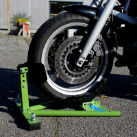 Motorradständer vorne für 17" - 21" Motorradwippe 90 - 130mm Montageständer Transportständer