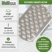 TRUTZHOLM 1 x Alu Auffahrrampe 150 x 21,5 cm 200 kg rutschhemmend starr Fahrradrampe Verladerampe