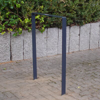5 x Fahrradanlehnbügel 115 x 76 cm Flachstahl 13 mm Anthrazit Einbetonieren Fahrradständer Parker Typ U