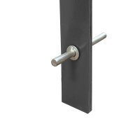 5 x Fahrradanlehnbügel 115 x 76 cm Flachstahl 13 mm Anthrazit Einbetonieren Fahrradständer Parker Typ U
