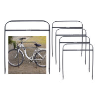 5 x Fahrradanlehnbügel 115 x 76 cm Flachstahl 13 mm...