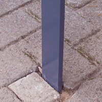 5 x Fahrradanlehnbügel 115 x 76 cm Flachstahl 13 mm Anthrazit Einbetonieren Fahrradständer Parker Typ H