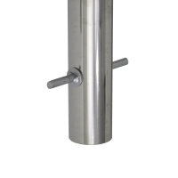 Fahrradanlehnbügel 118 x 78 cm Edelstahl Ø 60 mm Einbetonieren Fahrradständer Parker Typ H