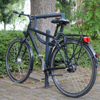 Fahrradanlehnbügel 118x56cm Stahl feuerverzinkt pulverbeschichtet Ø60mm einbetonieren Anthrazit Typ D