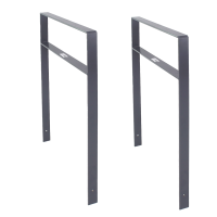 2 x Fahrradanlehnbügel 114 x 77 cm Flachstahl 13 mm...