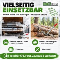 Handhebelseilzug Seilwinde Flaschenzug Hebezug Seilzug 2000 kg kraftvolle Übersetzung