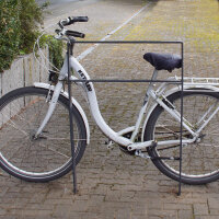 5 x Fahrradanlehnbügel 114 x 77 cm Flachstahl 13 mm Anthrazit Einbetonieren Fahrradständer Parker Typ H