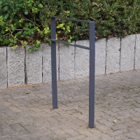 5 x Fahrradanlehnbügel 114 x 77 cm Flachstahl 13 mm Anthrazit Einbetonieren Fahrradständer Parker Typ H