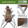 Holzsägebock klappbar 82x80x77 cm Stahl verzinkt 150 kg Traglast Kettensägebock für Holzsägearbeiten