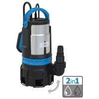 Güde Schmutzwasserpumpe Kaltwasserpumpe Tauchpumpe GS 750.1 Kombitauchpumpe 2in1 750W 9m - 94600