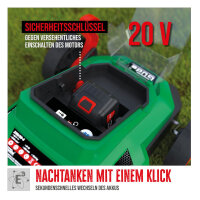 Güde Akku Rasenmäher 330/20-4 mit 4,0 Ah Akku und Ladegerät 33 cm Schnittbreite 95809