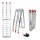 TRUTZHOLM 1x Auffahrrampe Alu klappbar 180 cm Traglast 340 kg Riffelstab Verladerampe Rampe grau