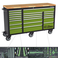 TRUTZHOLM Werkstattwagen Deluxe XXL 20 Schubladen inkl. 4...